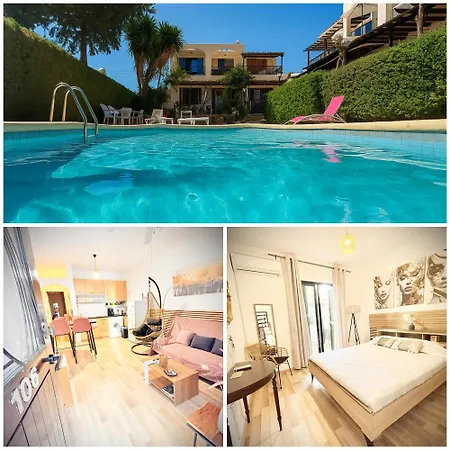Ibiscus With Pool, Walk To Beach, Harbour,kato Paphos